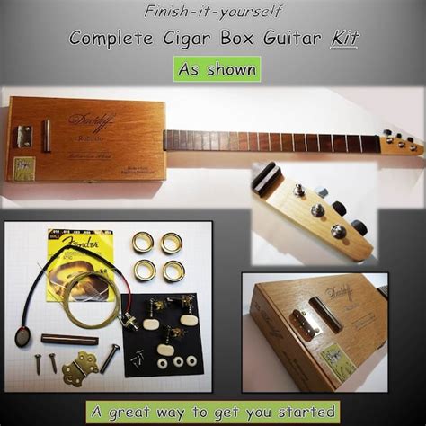 cigar box guitar kit complete